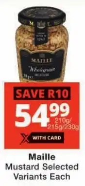 Checkers Maille Mustard offer