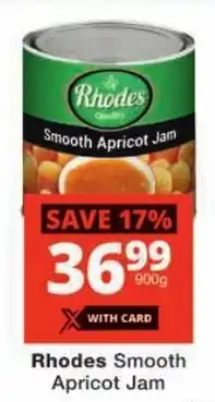 Checkers Rhodes Smooth Apricot Jam offer