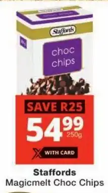 Checkers Staffords Magicmelt Choc Chips offer