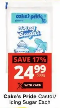 Checkers Cake's Pride Castor/ Icing Sugar offer