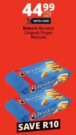 Checkers Bakers Boudoir Original Finger Biscuits offer