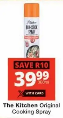 Checkers The Kitchen Original Cooking Spray offer