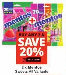 Checkers Mentos Sweets All Variants offer