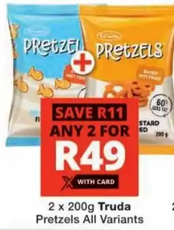 Checkers Truda Pretzels All Variants offer