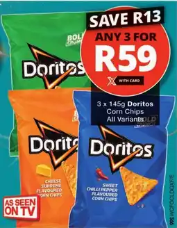 Checkers Doritos Corn Chips All Variants offer