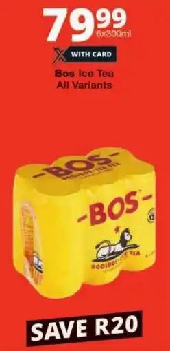 Checkers Bos Ice Tea All Variants offer