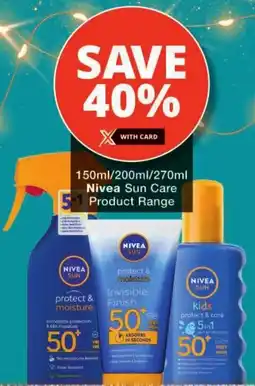Checkers Nivea Sun Care Product Range offer