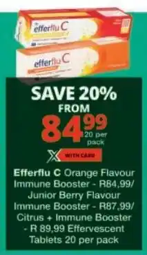 Checkers Efferflu C Orange Flavour Immune Booster offer