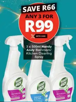 Checkers Handy Andy Bathroom/ Kitchen Cleaning Spray offer