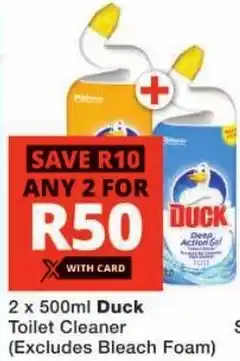 Checkers Duck Toilet Cleaner offer