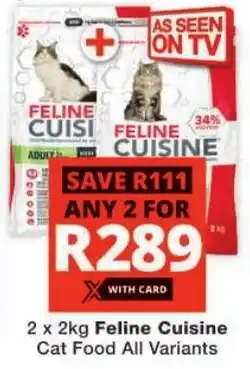 Checkers Feline Cuisine Cat Food All Variants offer