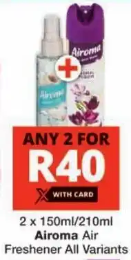 Checkers Airoma Air Freshener All Variants offer