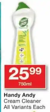 Checkers Handy Andy Cream Cleaner All Variants offer