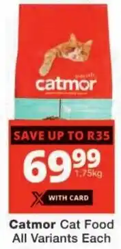 Checkers Catmor Cat Food All Variants offer