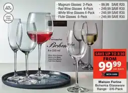 Checkers Maison Forine Bohemia Glassware Range offer