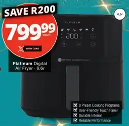 Checkers Platinum Digital Air Fryer offer