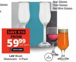 Checkers LAV Blush Glassware offer