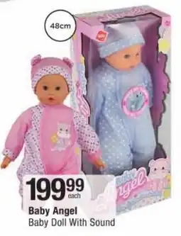 Checkers Baby Angel Baby Doll With Sound offer