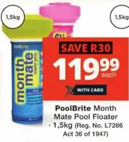 Checkers PoolBrite Month Mate Pool Floater offer