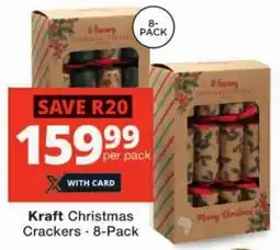Checkers Kraft Christmas Crackers offer