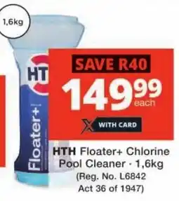 Checkers HTH Floater+ Chlorine Pool Cleaner offer