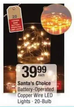 Checkers Santa's Choice Battery-Operated Copper Wire LED Lights offer