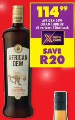 Shoprite Liquor African dew cream liqueur offer