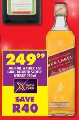 Shoprite Liquor Johnnie walker red label blended scotch whisky offer