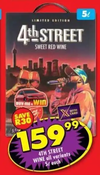 Shoprite Liquor 4th street wine offer