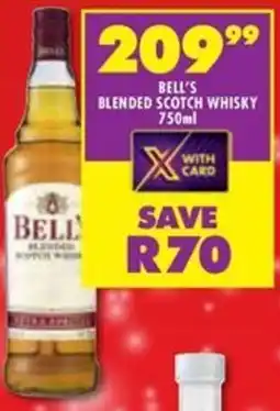 Shoprite Liquor Bell's blended scotch whisky offer