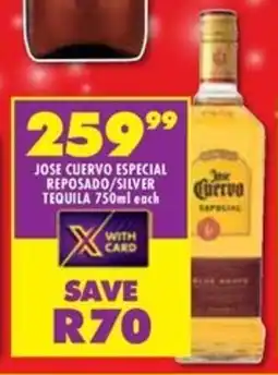 Shoprite Liquor Jose cuervo especial reposado/ silver tequila offer