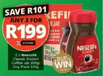 Nescafé Classic Instant Coffee Jar/ Doy Pack