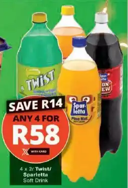 Checkers Hyper Twist/ Sparletta Soft Drink offer