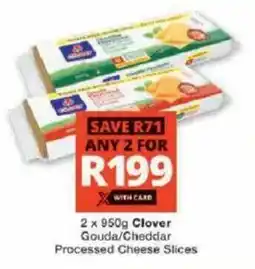 Checkers Hyper Clover Gouda/ Cheddar Processed Cheese Slices offer