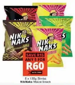 Checkers Hyper Simba NikNaks Maize Snack offer