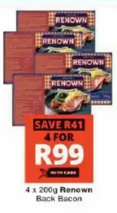 Checkers Hyper Renown Back Bacon offer