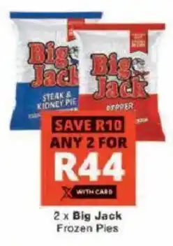 Checkers Hyper Big Jack Frozen Pies offer