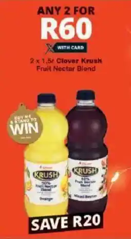 Checkers Hyper Clover Krush Fruit Nectar Blend offer