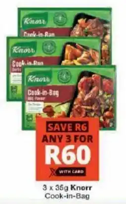 Checkers Hyper Knorr Cook-in-Bag offer