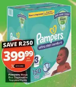 Checkers Hyper Pampers Mega Box Disposable Nappies/ Pants offer