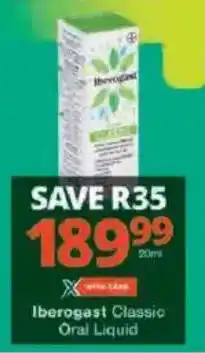 Checkers Hyper Iberogast Classic Oral Liquid offer