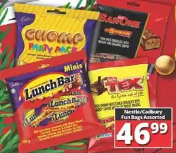 Big Save Nestle/ Cadbury Fun Bags Assorted offer