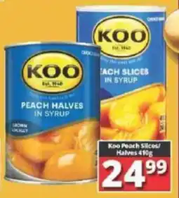 Big Save Koo Peach Slices/ Halves offer