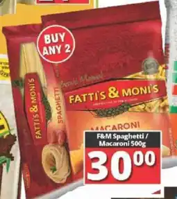 Big Save F&M Spaghetti/ Macaroni offer