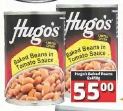 Big Save Hugo's Baked Beans offer
