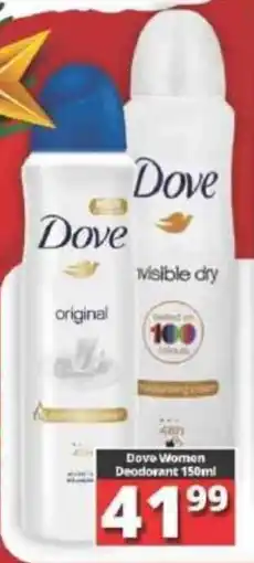Big Save Dove Women Deodorant offer