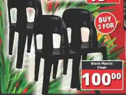 Big Save Black Plastic Chair offer