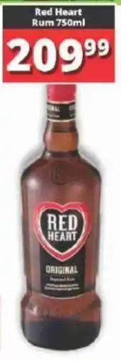 Big Save Red Heart Rum offer