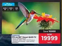 Makro Samsung 215 cm 85" Smart QLED TV offer