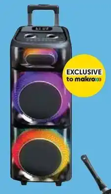 Makro Polaroid 100 W Glowsonic Dual 8" Trolley Speaker offer